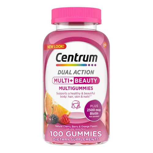 Centrum Dual Action Multi + Beauty 100 Gummies