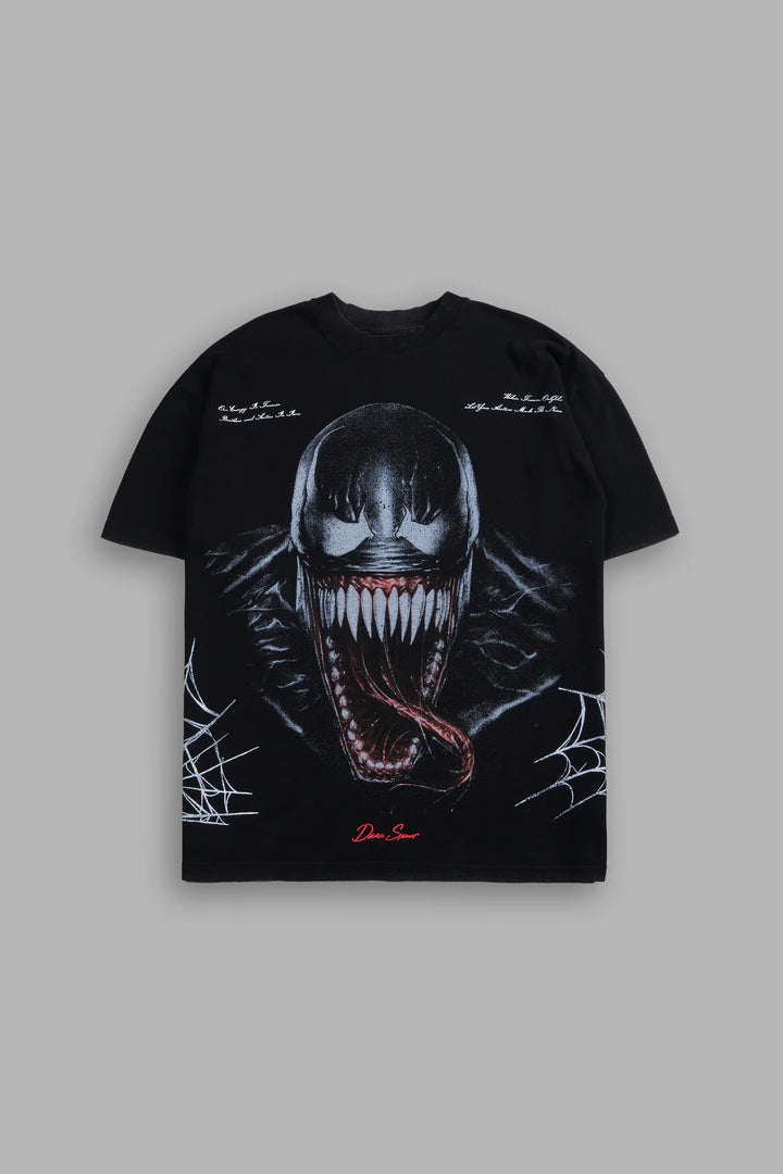 SYMBIOTE V2 "PREMIUM" OVERSIZED TEE IN BLACK