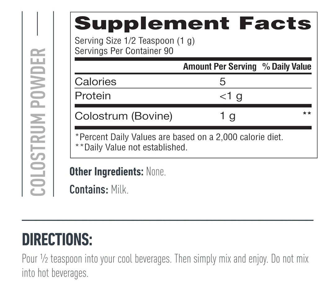 Isopure colostrum en polvo 90 porciones