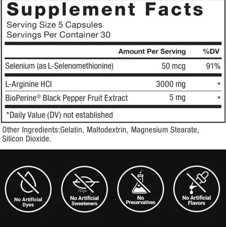 L-ARGININE 150 CAPSULES