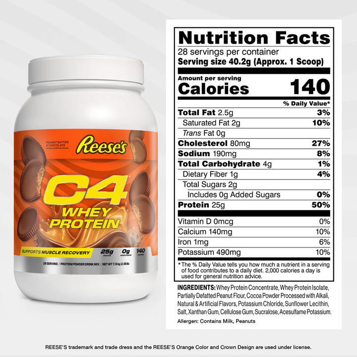 C4 Whey Protein Powder 28 porciones