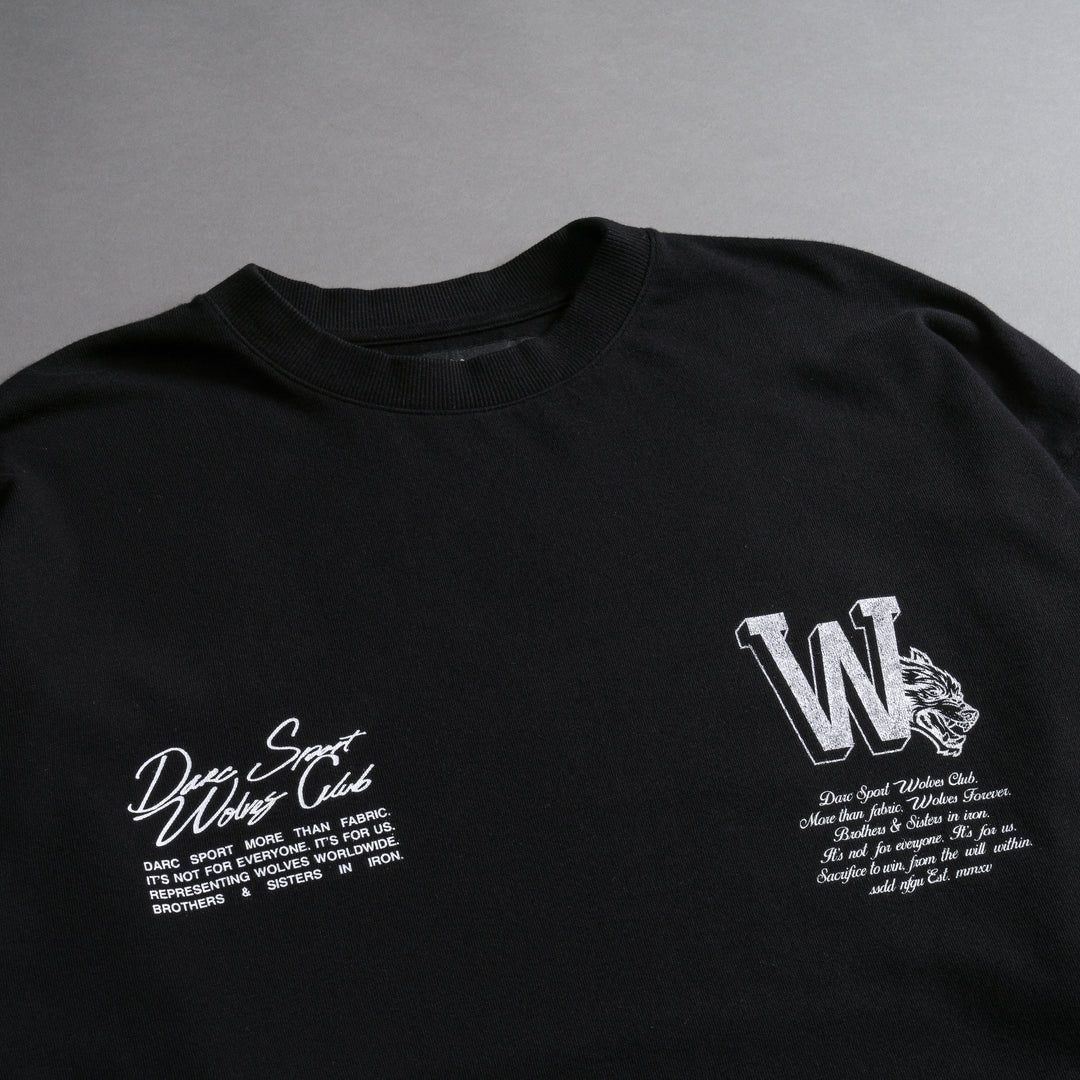 OUR MARK "PREMIUM" OVERSIZED TEE IN BLACK