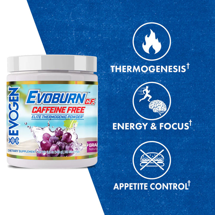 Evoburn Elite Caffeine-Free Thermogenic Fat Burner 30 porciones