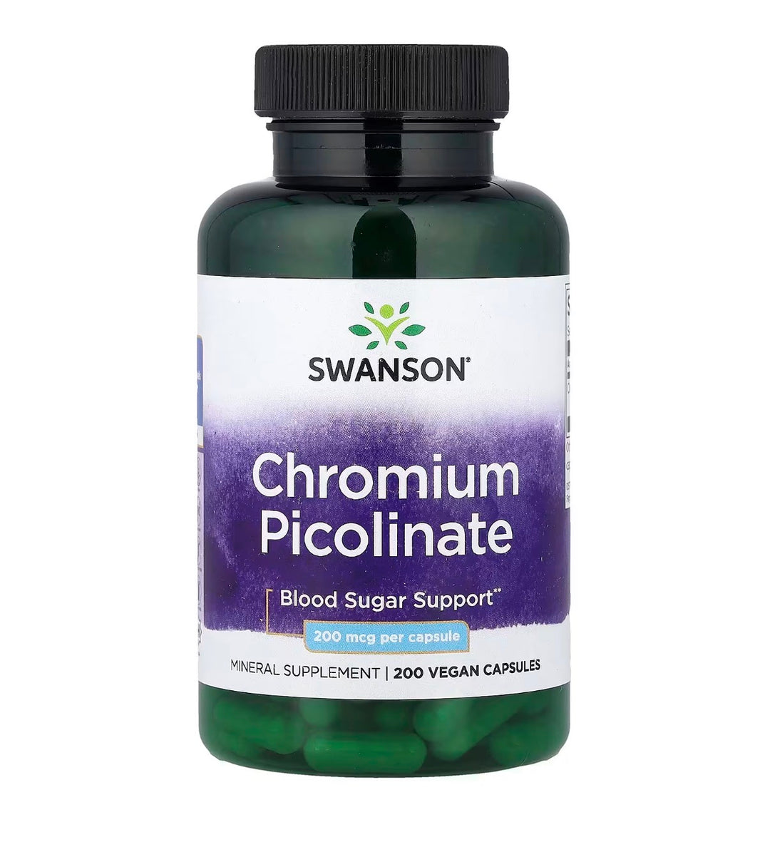 Swanson Picolinato de cromo 200mcg 200 caps