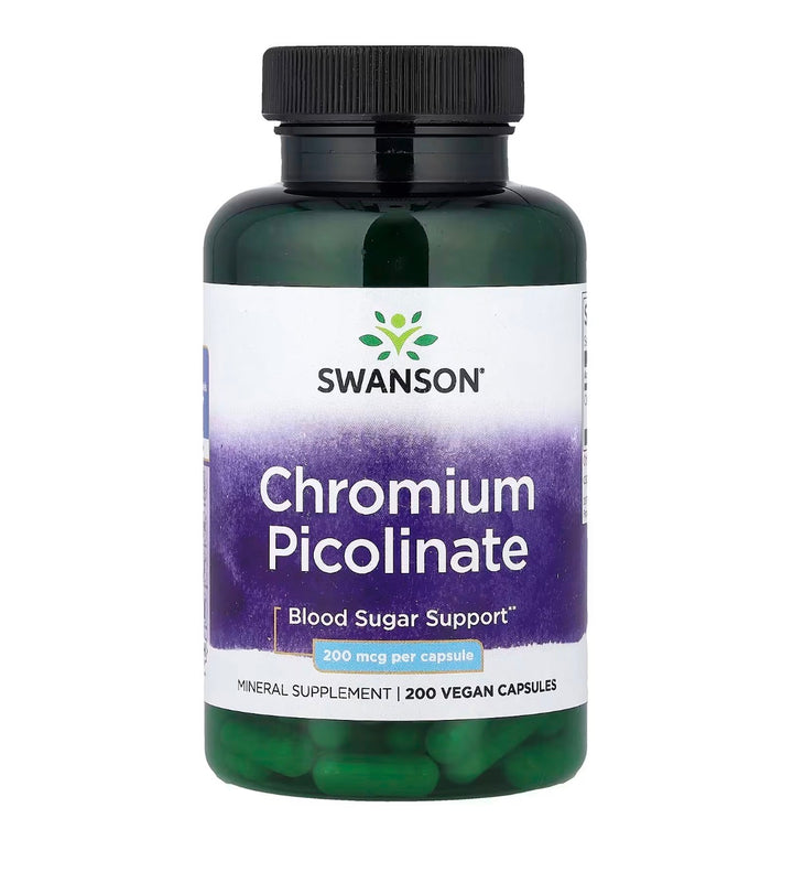 Swanson Picolinato de cromo 200mcg 200 caps