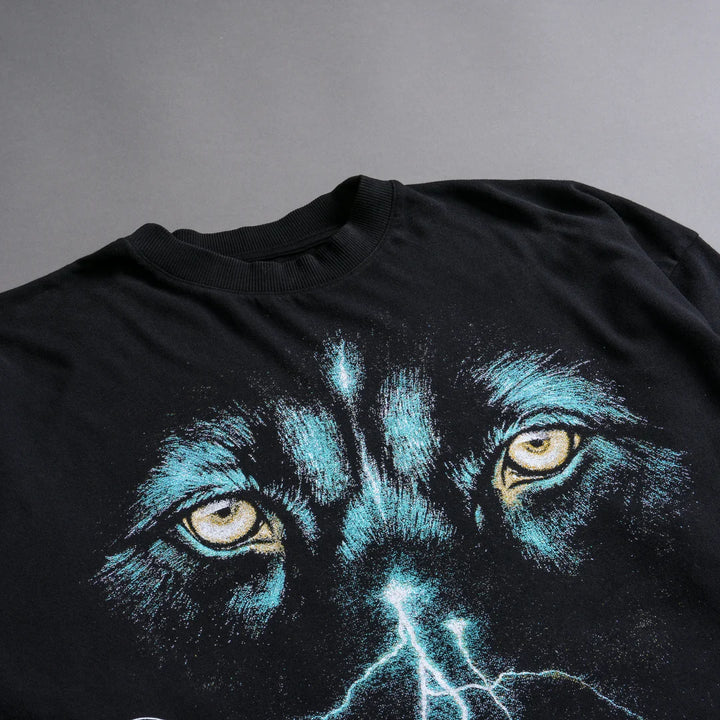 EYES OF THE STORM "PREMIUM" OVERSIZED UNISEX TEE IN BLACK/GREEN