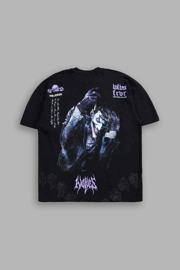 BATMAN VS JOKER "SIDE-BY-SIDE" TEE BOX SET IN BLACK