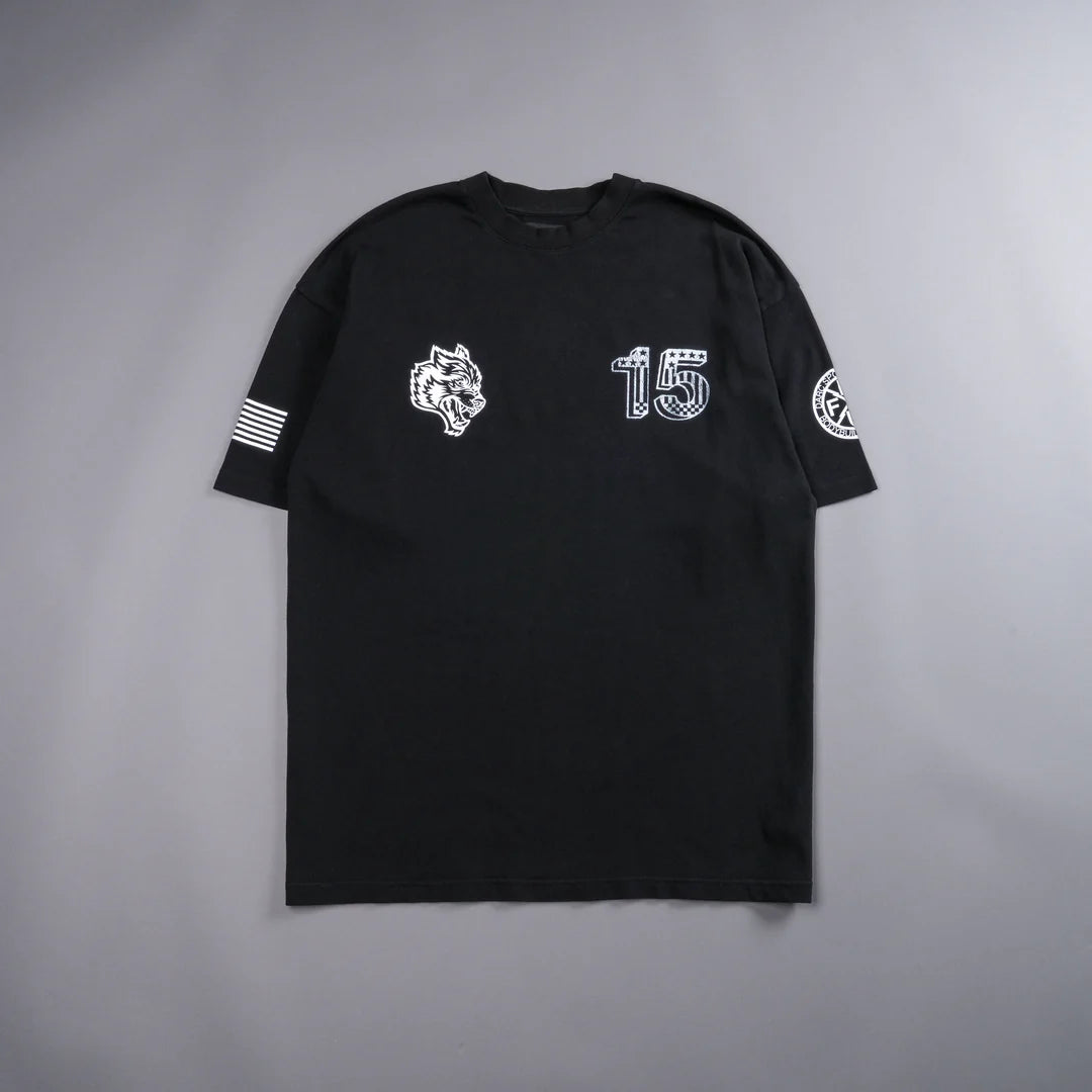 VICTORY LAP "PREMIUM" OVERSIZED TEE IN BLACK