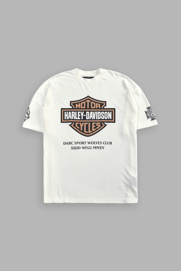 OUR CLUBS "PREMIUM" OVERSIZED TEE IN CREAM