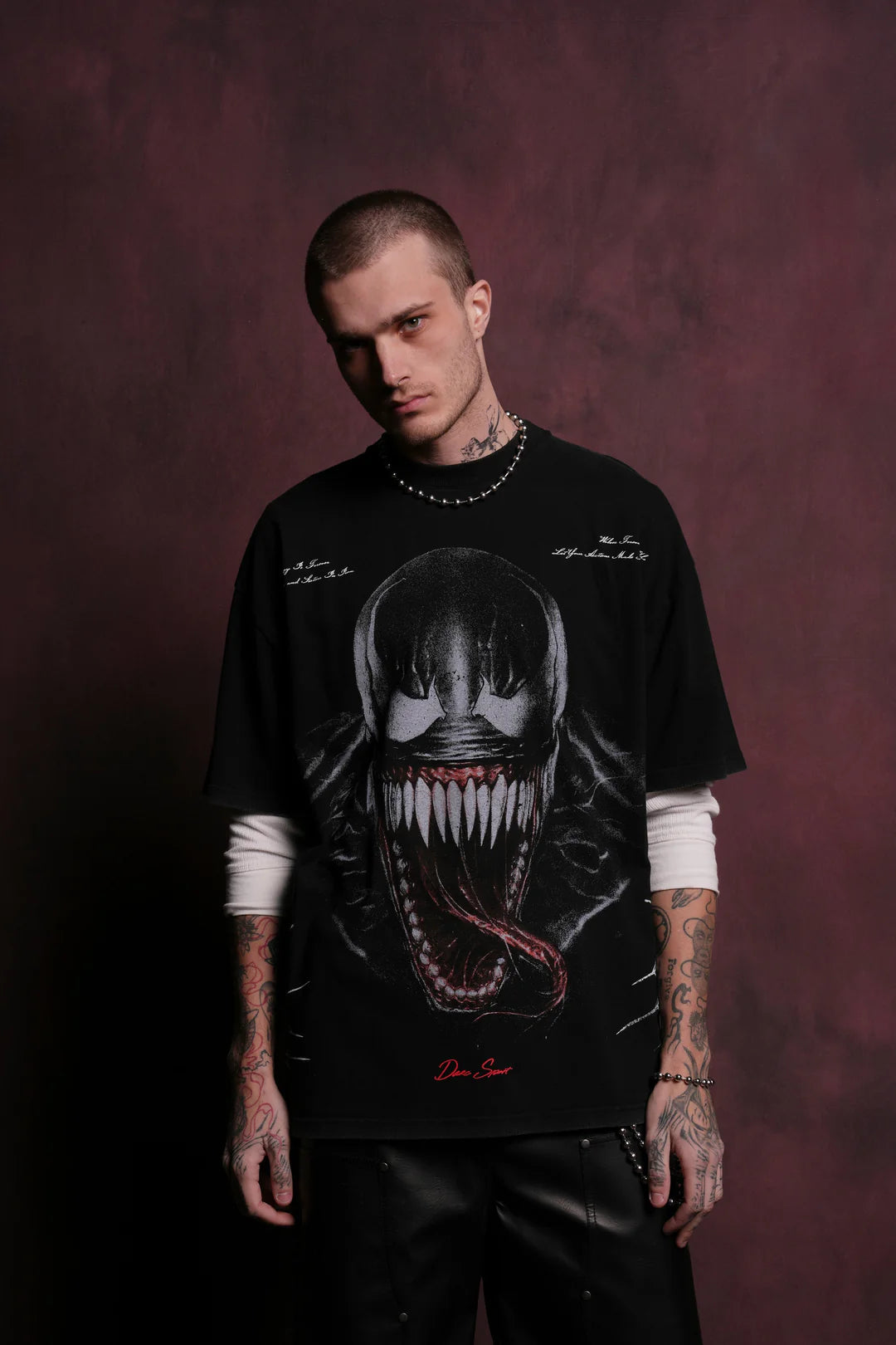 SYMBIOTE V2 "PREMIUM" OVERSIZED TEE IN BLACK