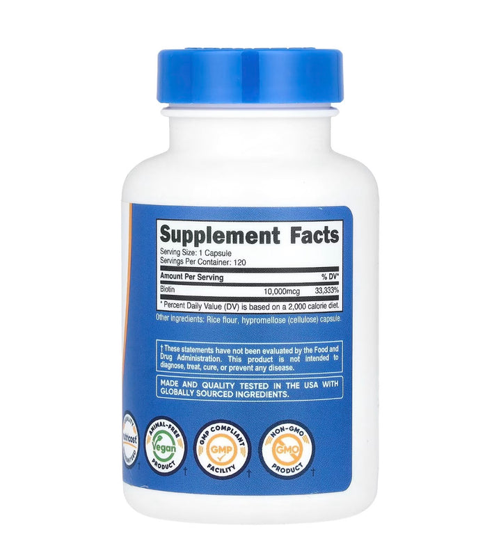 Biotina 10,000mcg 120 caps