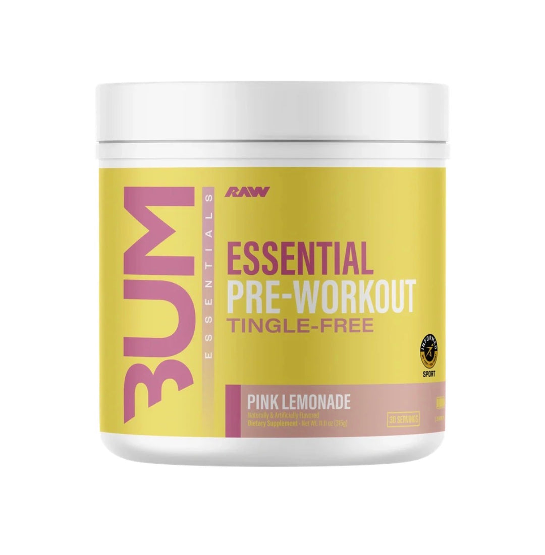 RAW ESSENTIAL PRE-WORKOUT TINGLE-FREE 30 porciones