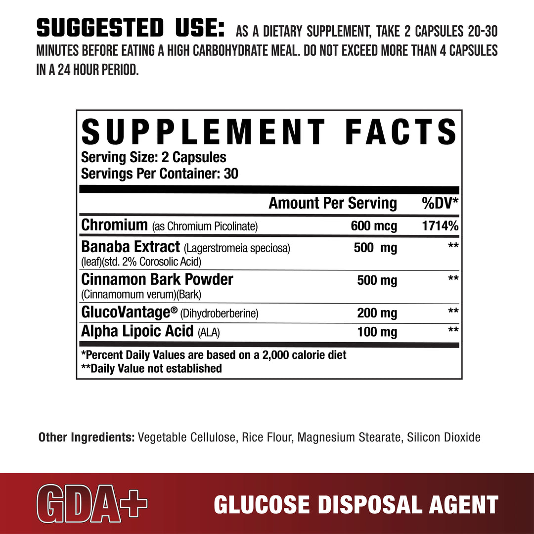 GDA+ // GLUCOSE DISPOSAL AGENT 60 caps