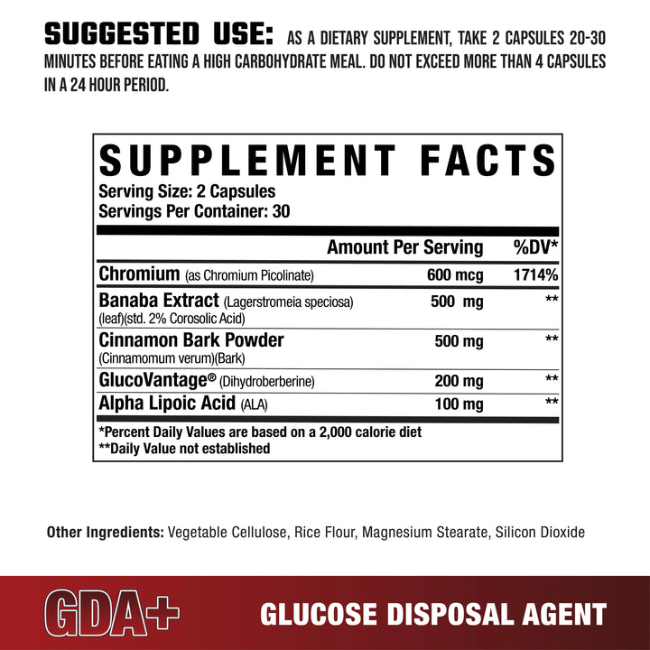 GDA+ // GLUCOSE DISPOSAL AGENT 60 caps