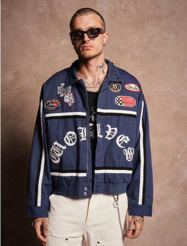 CHAQUETA MICKEY FRVR BIG MOE EN COLOR AZUL MARINO