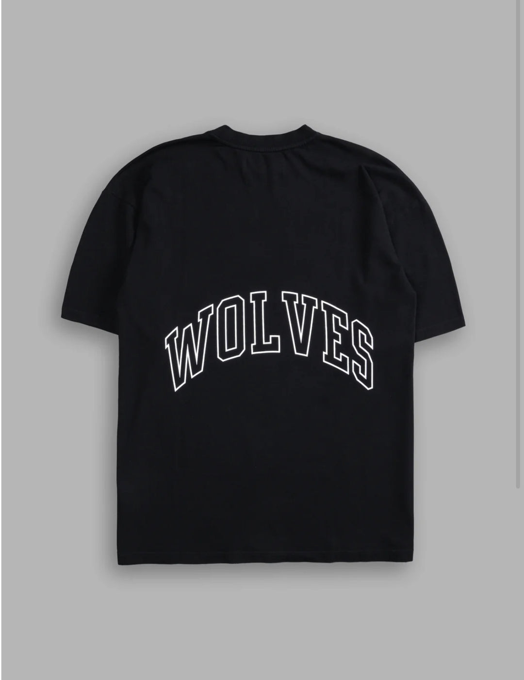 GOLD'S WOLF "PREMIUM" OVERSIZED TEE IN BLACK/GOLD