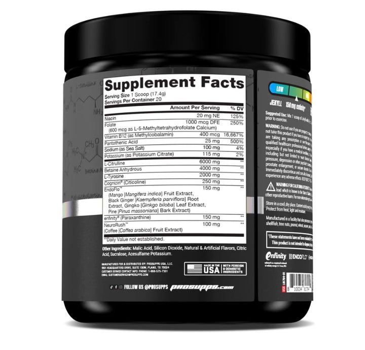 Jekyll Performance Pre-Workout 20 porciones