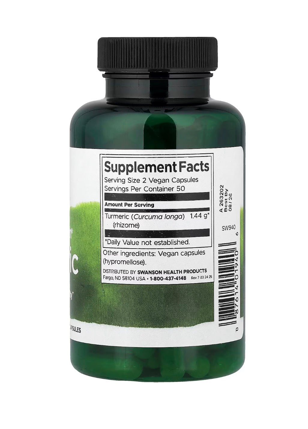 Turmeric 720mg 100 Veg caps
