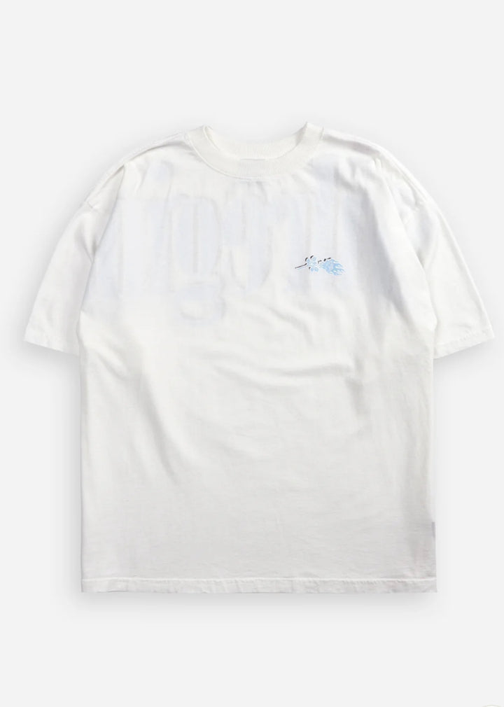 CONCRETE BLUE 199X OVERSIZED TEE IN BUTTER