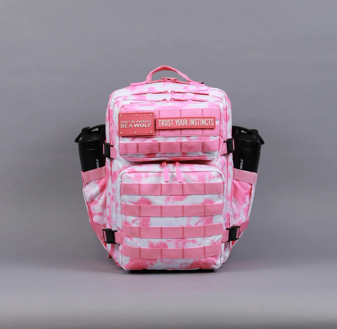 35L Backpack Timber Wolf Pink Coral