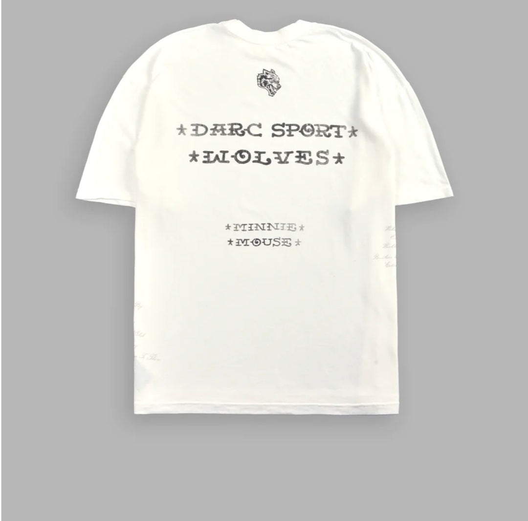 SET DE CAMISETAS MICKEY & THE WOLF "SIDE-BY-SIDE" EN COLOR CREMA (4 pzas)