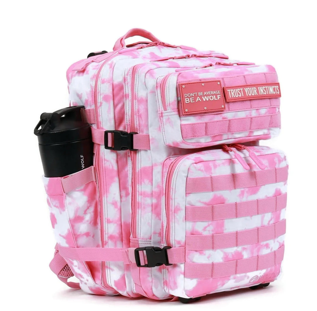 35L Backpack Timber Wolf Pink Coral