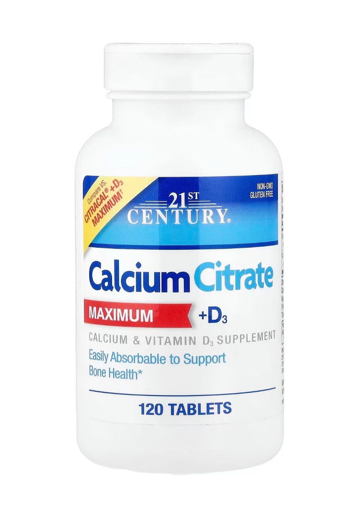 Calcium Citrate + D3 120 Tabs