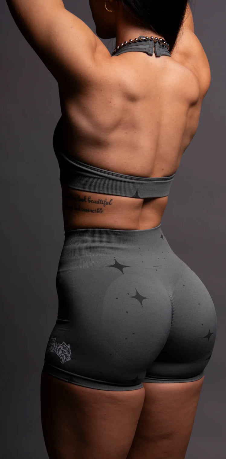 IYKYK EVERSON SEAMLESS "TRAINING" SHORTS IN GREEK STONE STARRY NIGHT