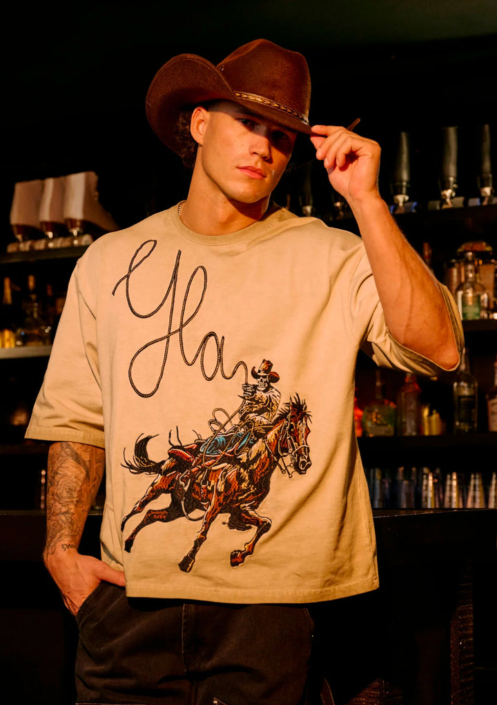 4127 - COWBOY EMBROIDERED TEES