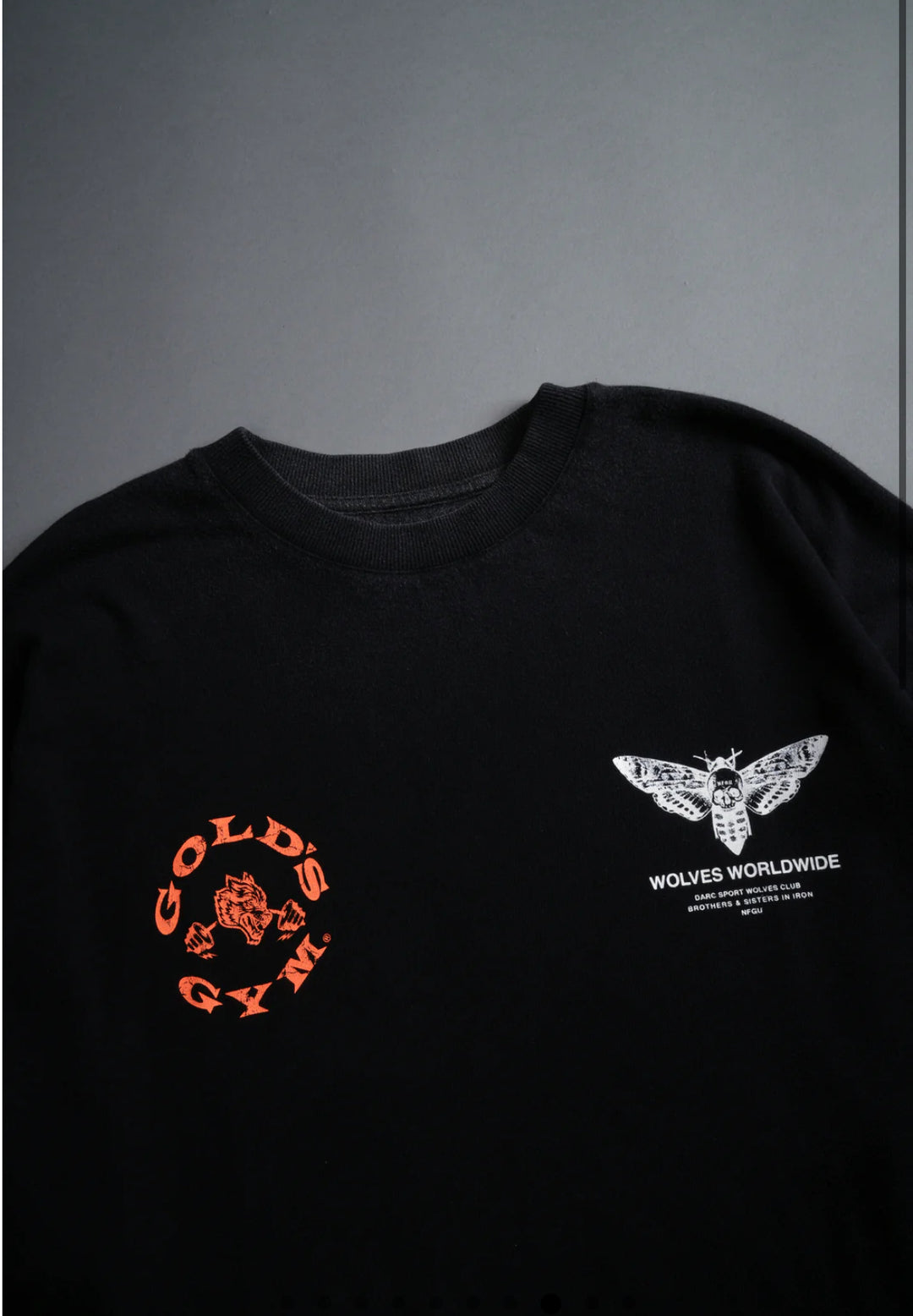 GOLD'S MOTH "PREMIUM" OVERSIZED TEE IN BLACK