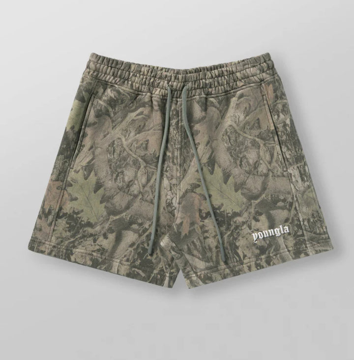 1118 Three camo cotton shorts