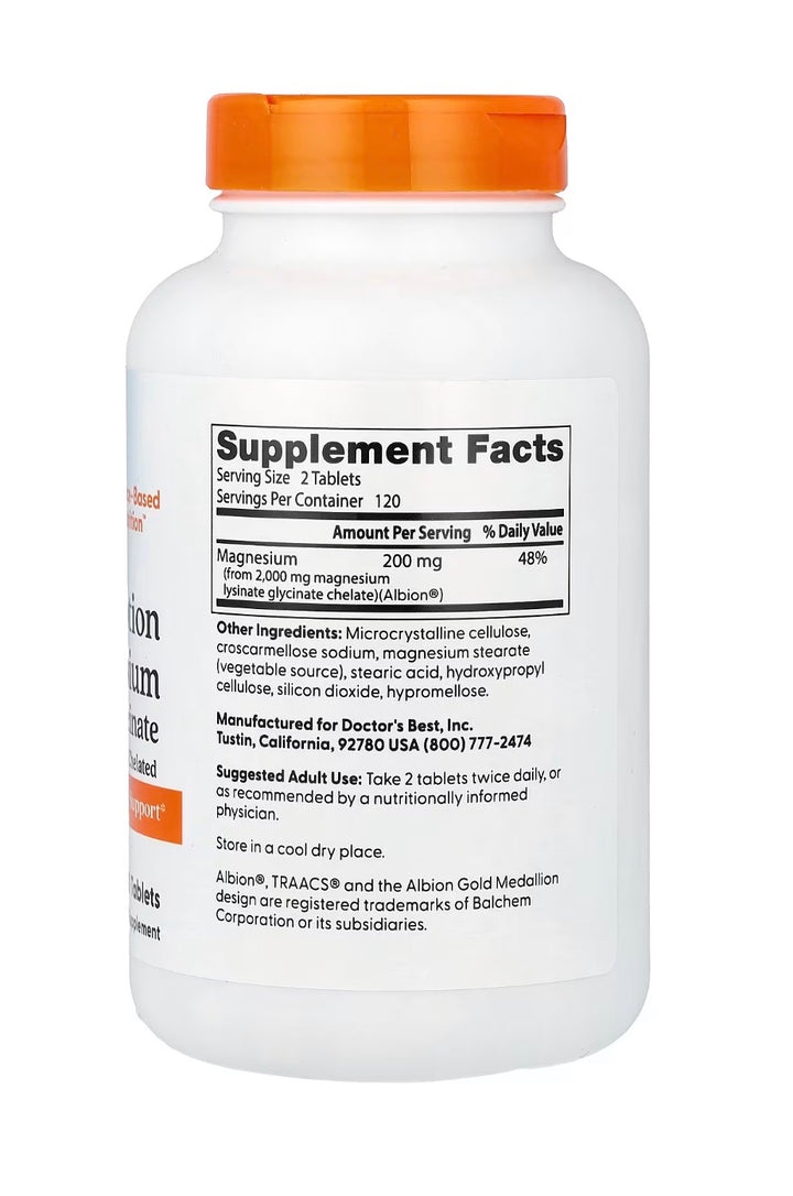 Magnesium Lysinate glicinate 240 tabletas