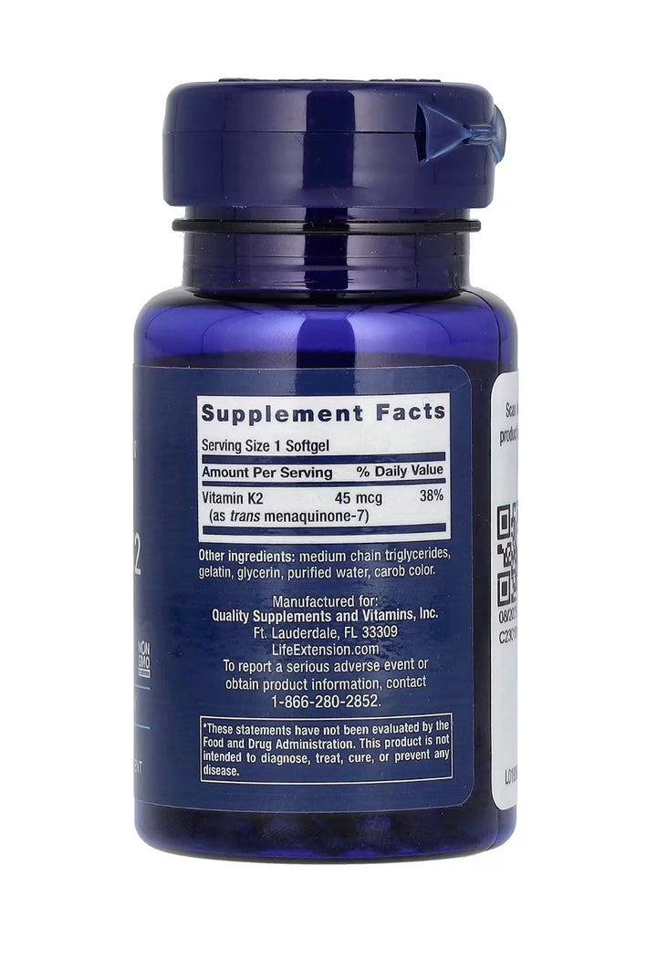 Vitamin K2 (mk-7) 45 Mcg 90 softgels