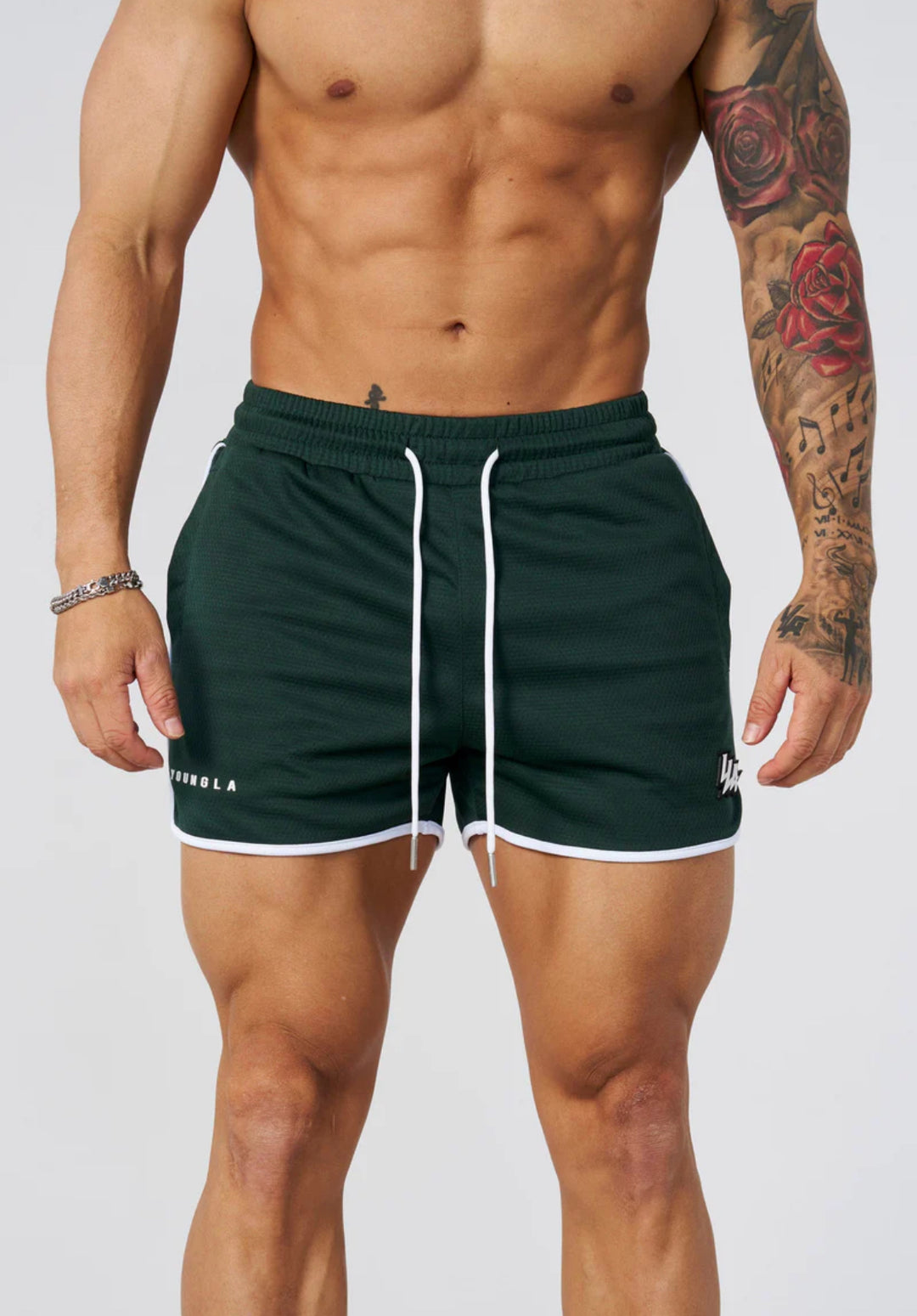 1037 Mesh Bodybuilding shorts