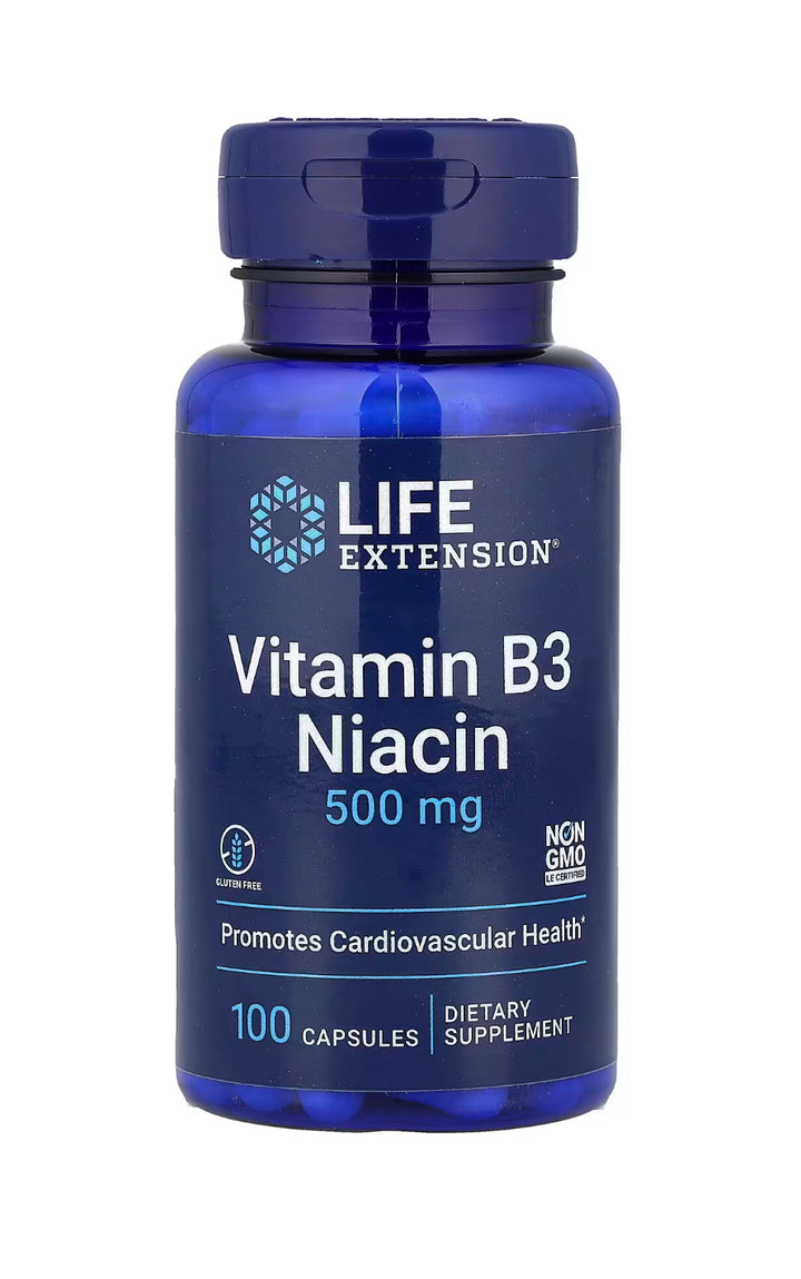 Vitamin B3 NIACIN 500mg 100 Caps