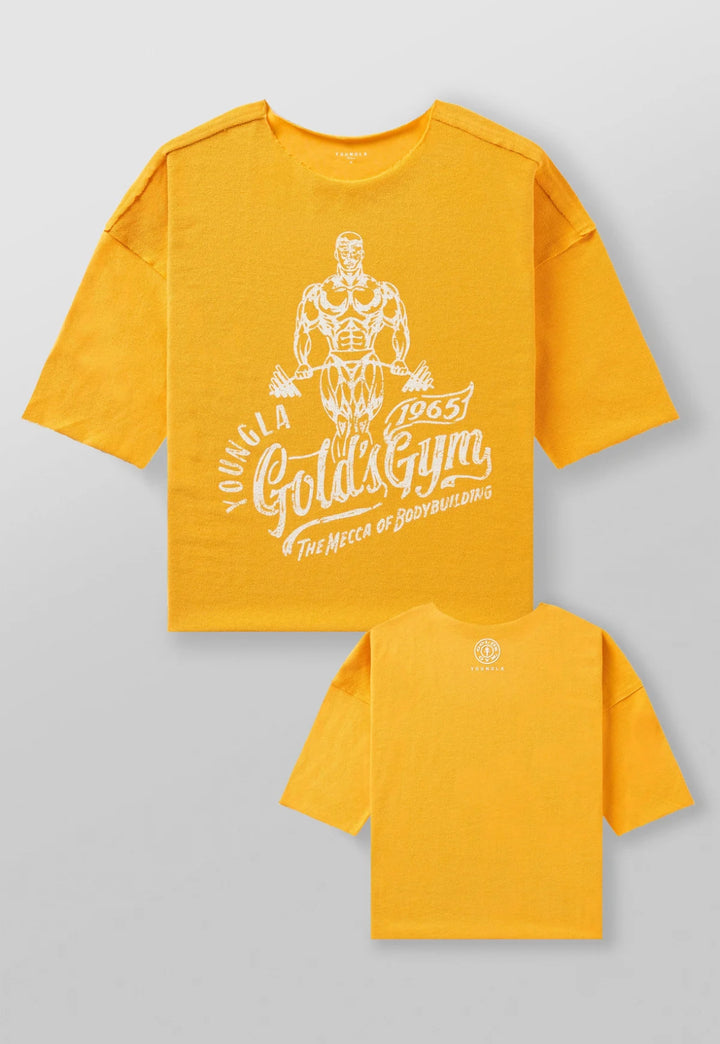 5021 - GOLD'S GYM WIDE NECK TERRY TEE