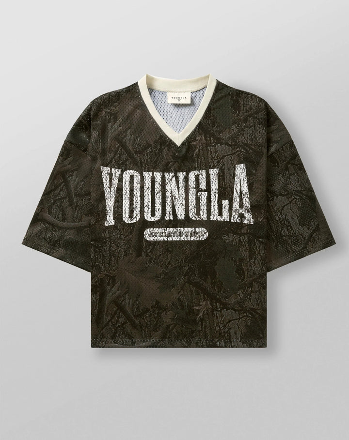 4187 - VARSITY CAMO CROPPED JERSEY