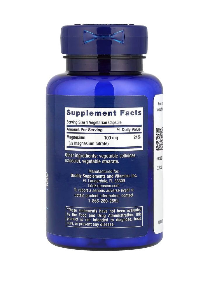 Magnesium Citrate 100mg 100 Veg cap
