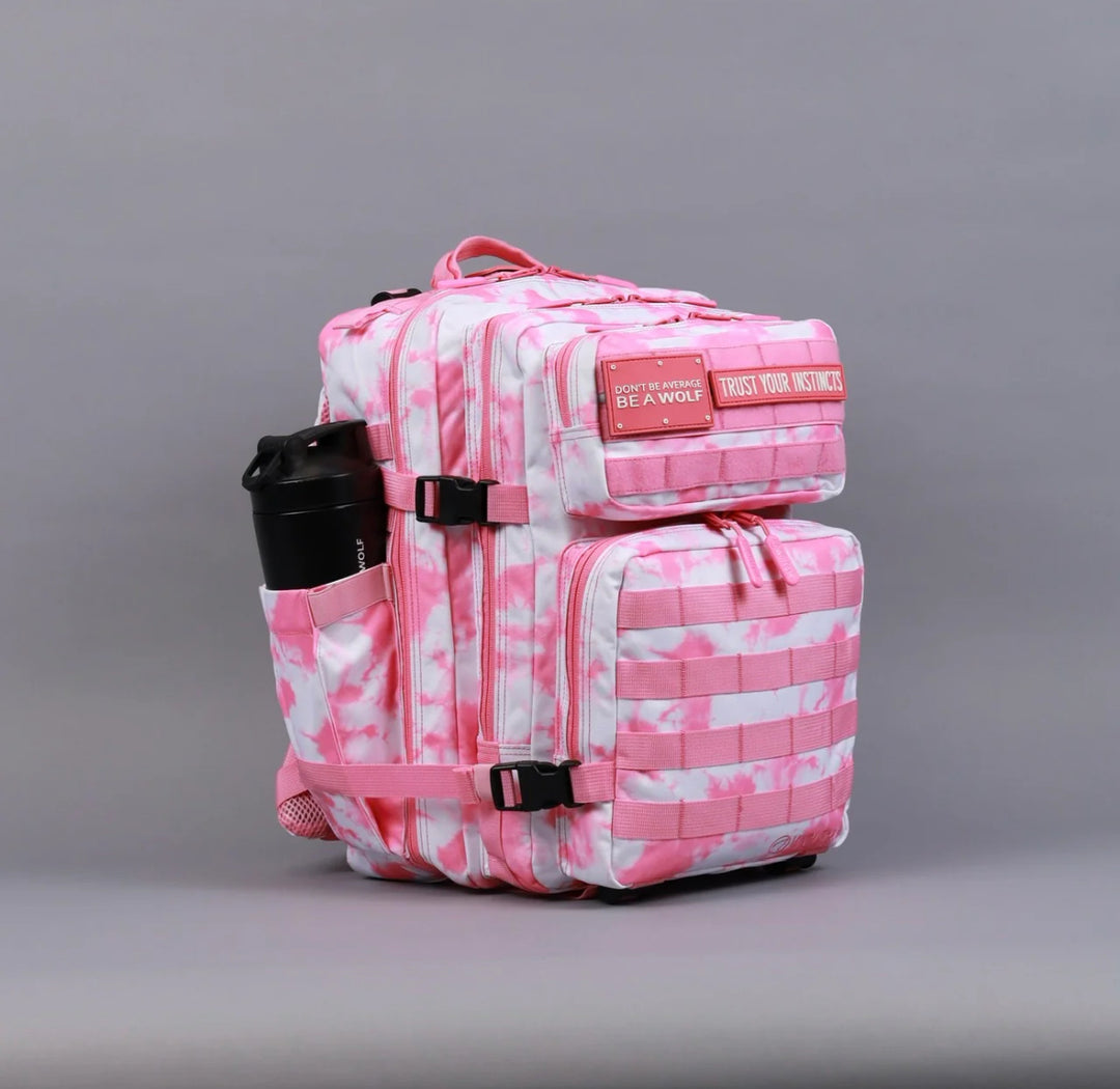 35L Backpack Timber Wolf Pink Coral