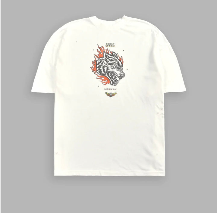 SET DE CAMISETAS MICKEY & THE WOLF "SIDE-BY-SIDE" EN COLOR CREMA (4 pzas)