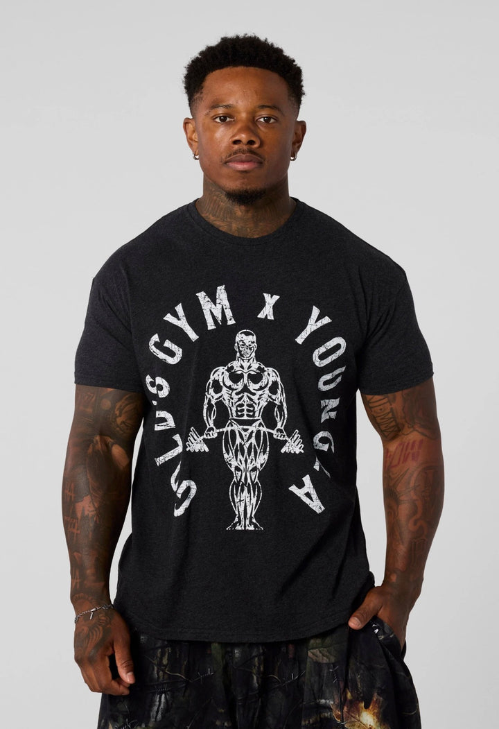 4206 - GOLD'S GYM HEATHER TEES