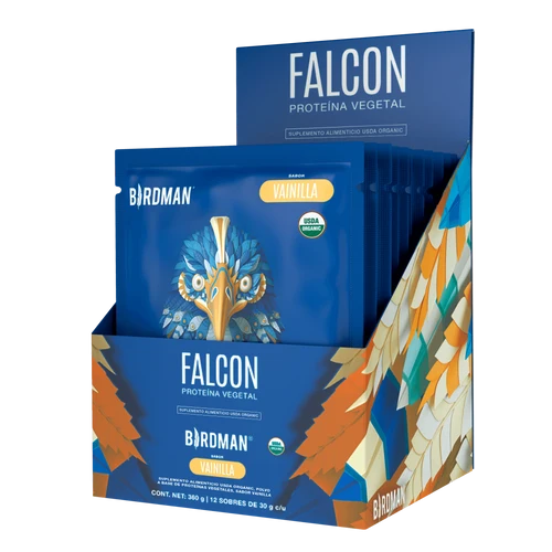 Falcon Protein - Proteína Vegana Orgánica en Polvo - 1 Pack Sobre