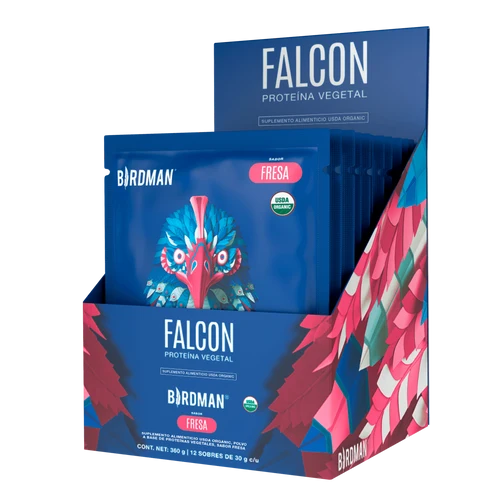Falcon Protein - Proteína Vegana Orgánica en Polvo - 1 Pack Sobre