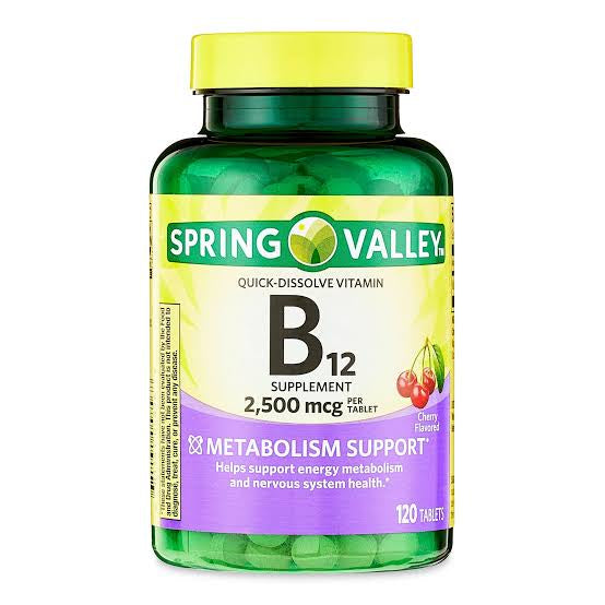 B12 2,500mcg 120 tablets