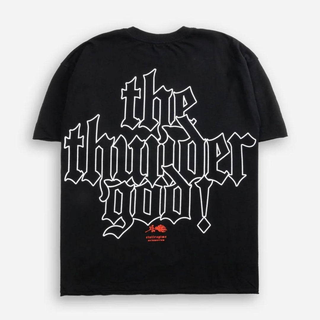 Thor God of Thunder Raw Hem Dungeon Tee shirt