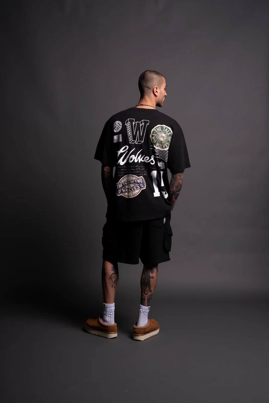 THE TALE "PREMIUM" OVERSIZED TEE IN BLACK