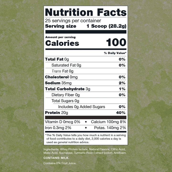 Raw Clear Whey Protein 25 porciones