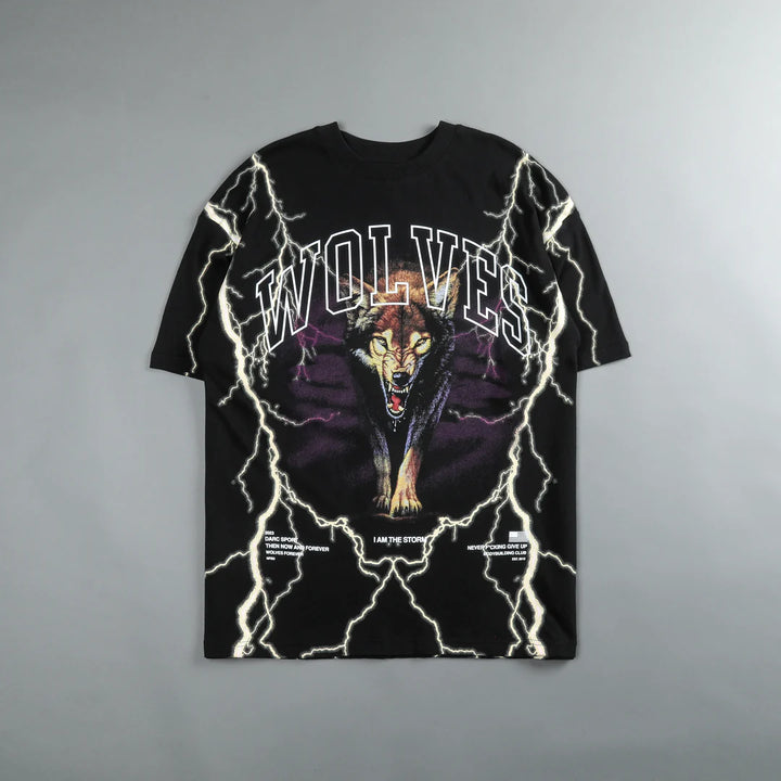 ALL THE ENERGY "PREMIUM VINTAGE" OVERSIZED TEE IN BLACK