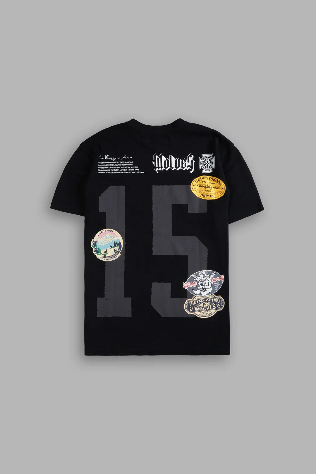 OUR BADGES "PREMIUM CLASSIC" TEE IN BLACK