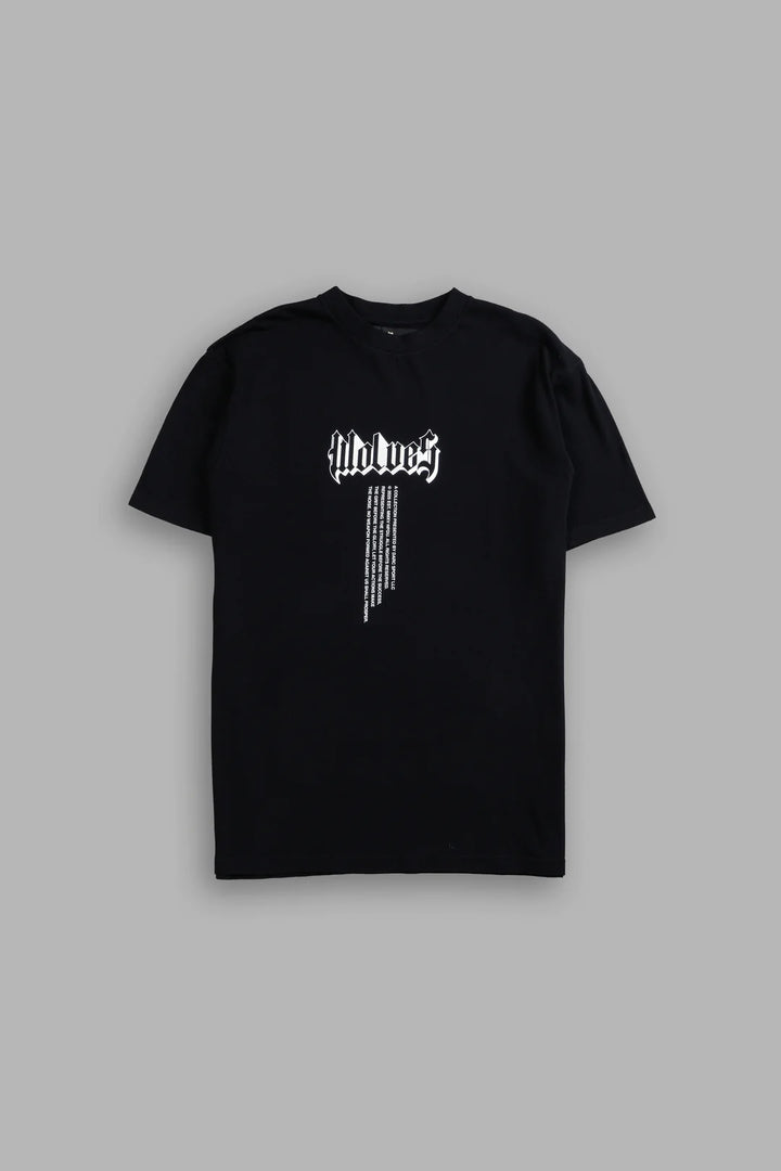 OUR BADGES "PREMIUM CLASSIC" TEE IN BLACK